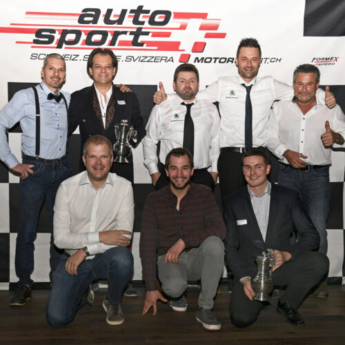Tous les champions: Berguerand, Feigenwinter, Pagani, Ballinari, Buerki, Fellay, Michellod et Thomann © Kaufmann Motorsport Suisse | Auto Sport Suisse