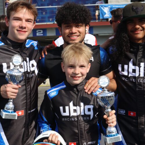 UBIQ-Boys: Max Kammerlander, Samuel Ifrid, Diego Gama und Nicola Mateo Frigg © Eichenberger Motorsport Schweiz | Auto Sport Schweiz