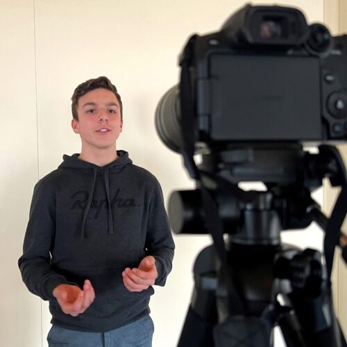 Levi Arn beim Mediatraining © Eichenberger Motorsport Suisse | Auto Sport Suisse
