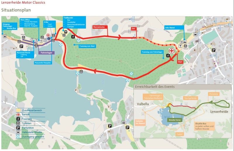 Situationsplan Lenzerheide Motorsport Schweiz | Auto Sport Schweiz
