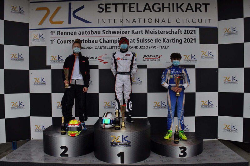 OK Junior Podium Weibel Motorsport Suisse | Auto Sport Suisse